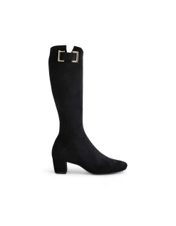 HANDAN DJ BLACK STRETCH MICROSUEDE