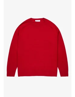 HARLAN RED CREW KNECK KNIT