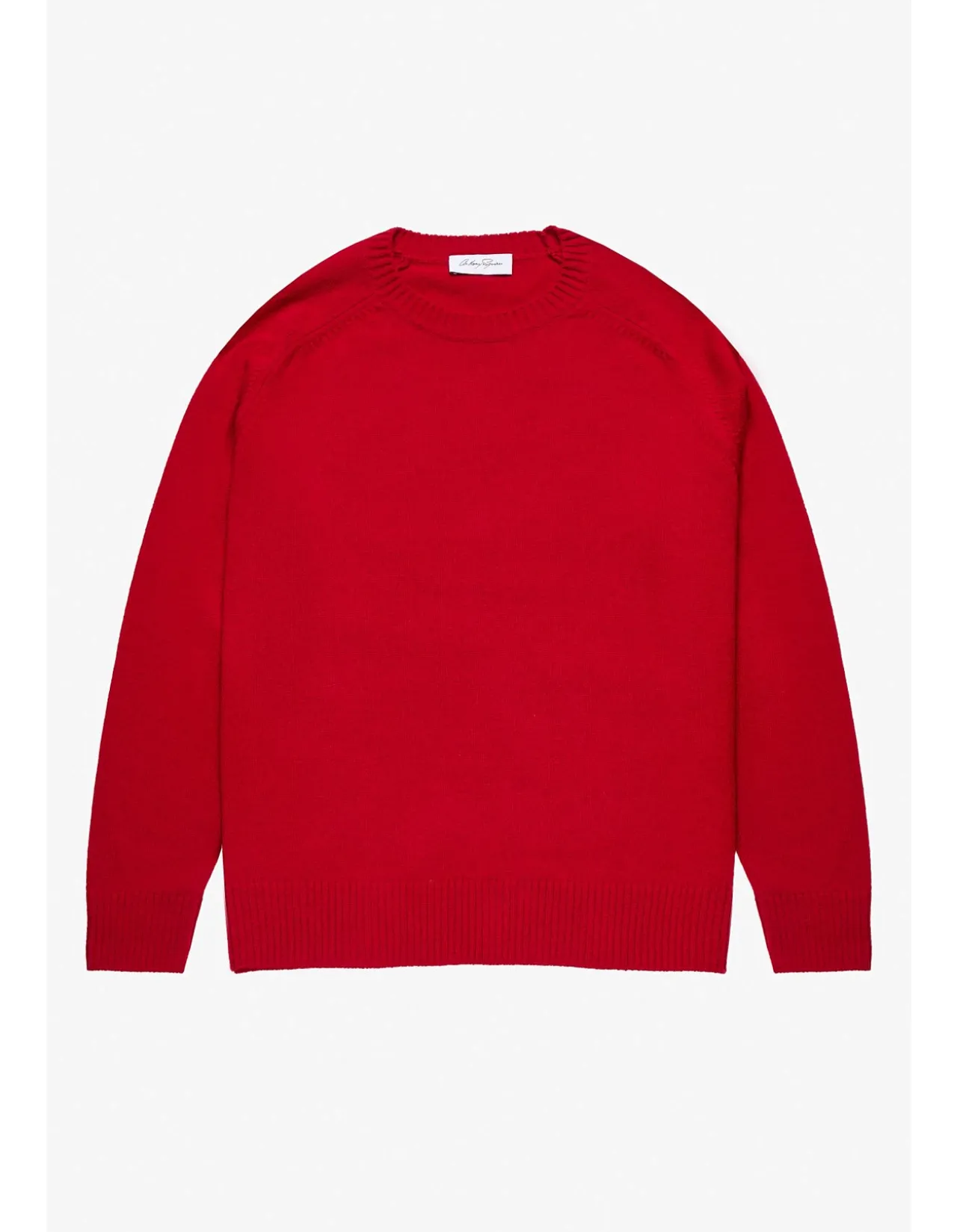 HARLAN RED CREW KNECK KNIT