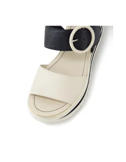 Harlows Two Tone Platform Strap Sandals