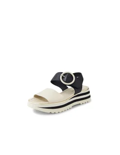 Harlows Two Tone Platform Strap Sandals