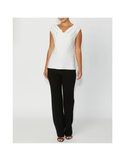 HARMONY IVORY COWL NECK TOP