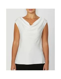 HARMONY IVORY COWL NECK TOP