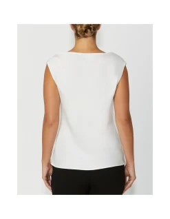 HARMONY IVORY COWL NECK TOP
