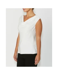 HARMONY IVORY COWL NECK TOP