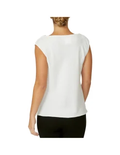 HARMONY IVORY COWL NECK TOP