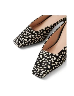 Harry Mi Pony Print Kitten Heel Mules