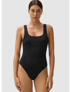 Harvey Full Piece Black Swimsuit