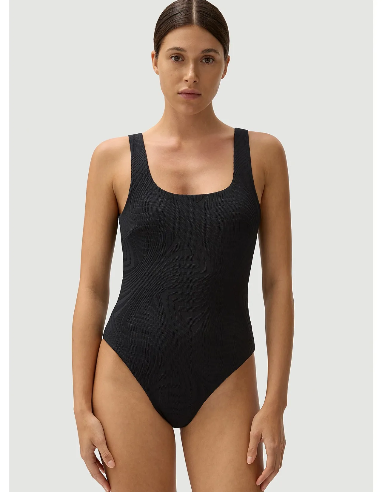 Harvey Full Piece Black Swimsuit