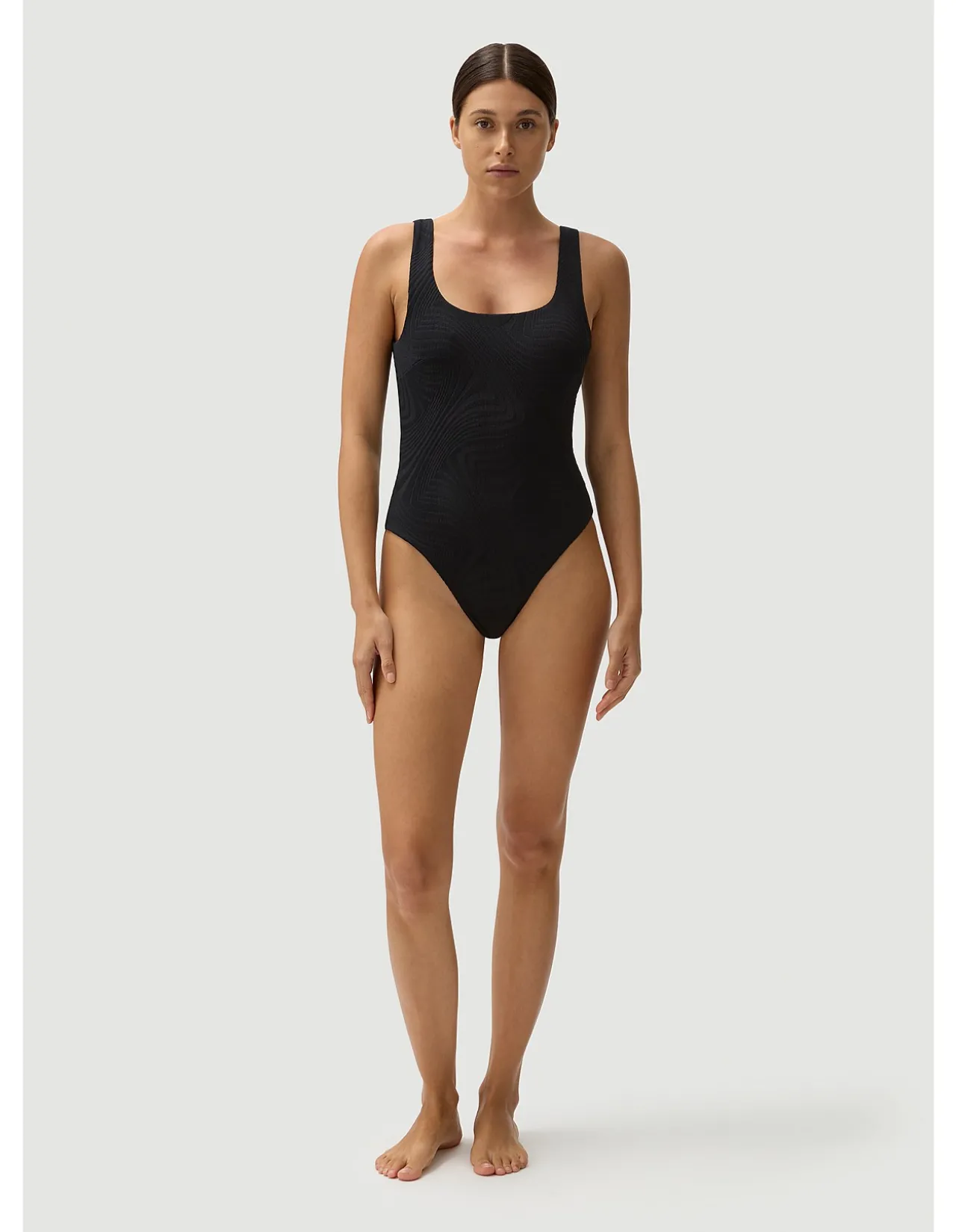 Harvey Full Piece Black Swimsuit