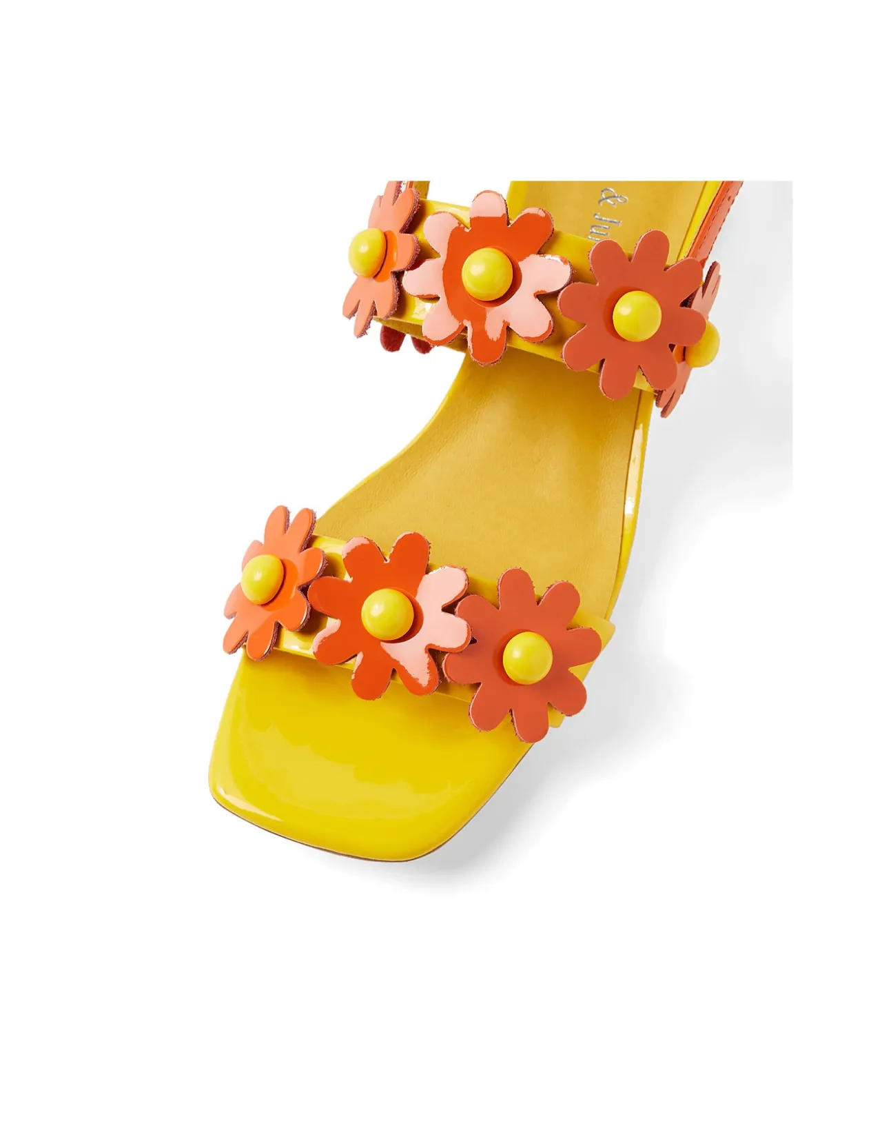 HATSYL DJ YELLOW ORANGE PATENT LEATHER