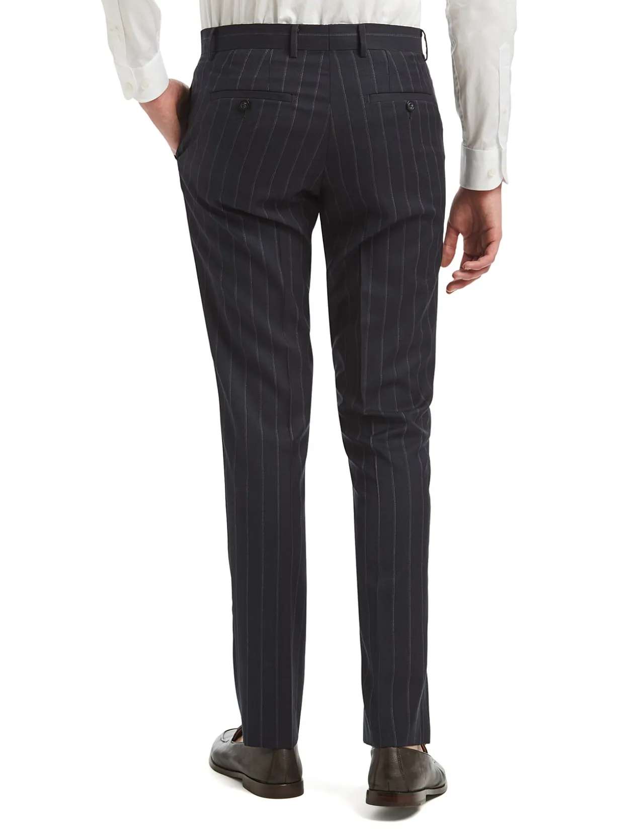 HAYWARD TEXTURED PINSTRIPE SUIT TROUSER