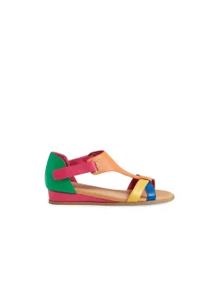 Hayzel Bright Multi Strap Flat Sandals