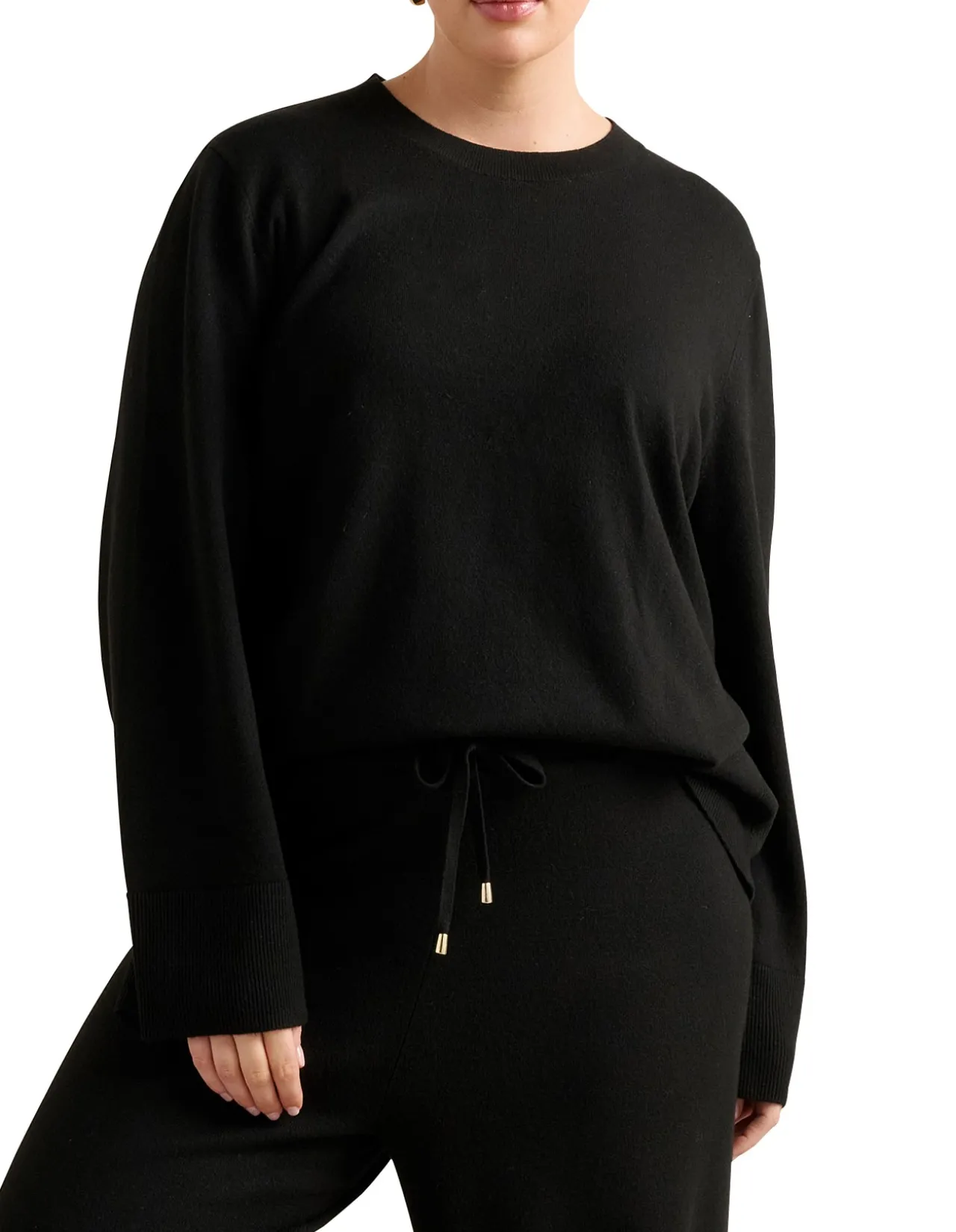 HAZEL CURVE KNITTED LOUNGE SWEATER