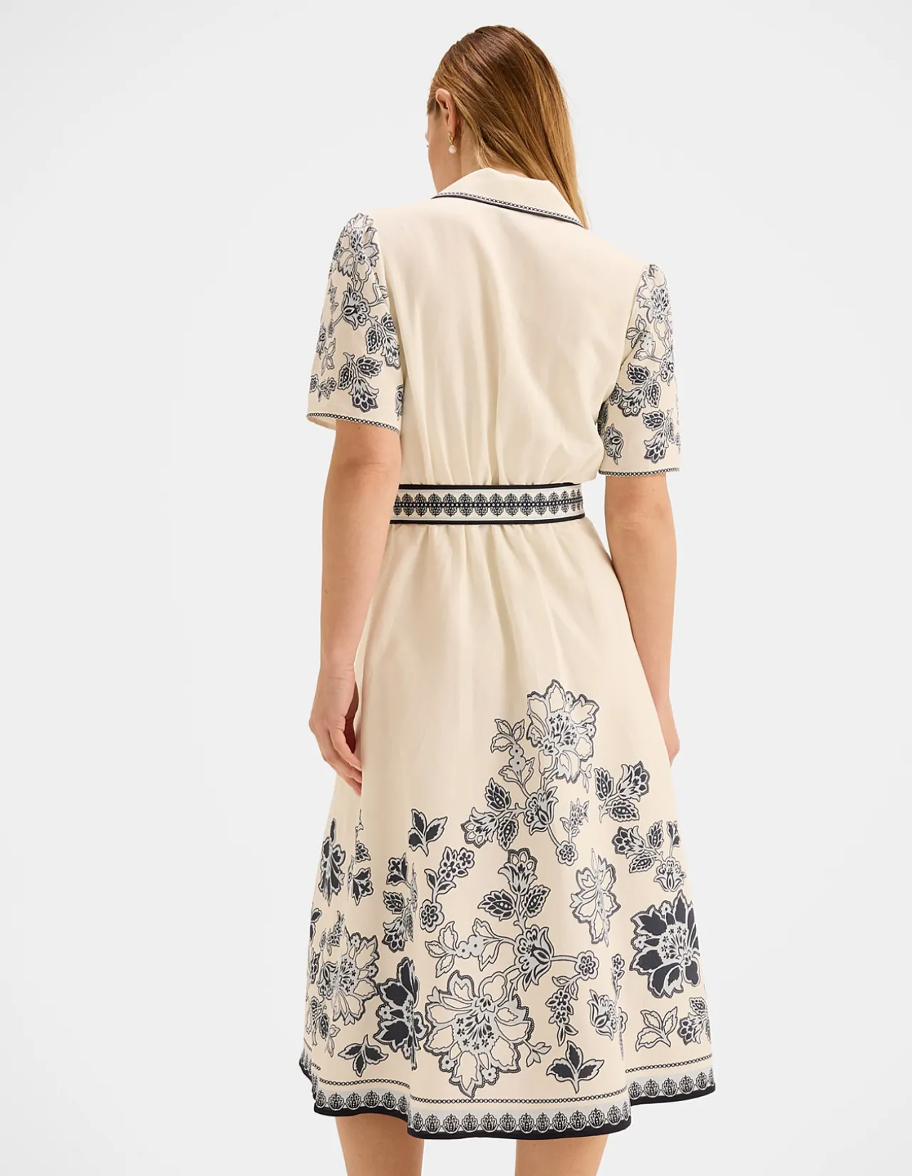 Hazel Floral Border Dress