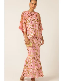 HEAVENLY HEIGHTS MAXI DRESS PINK GOLD