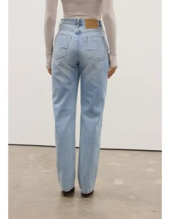 Heidi High Rise Straight Leg Denim Jeans