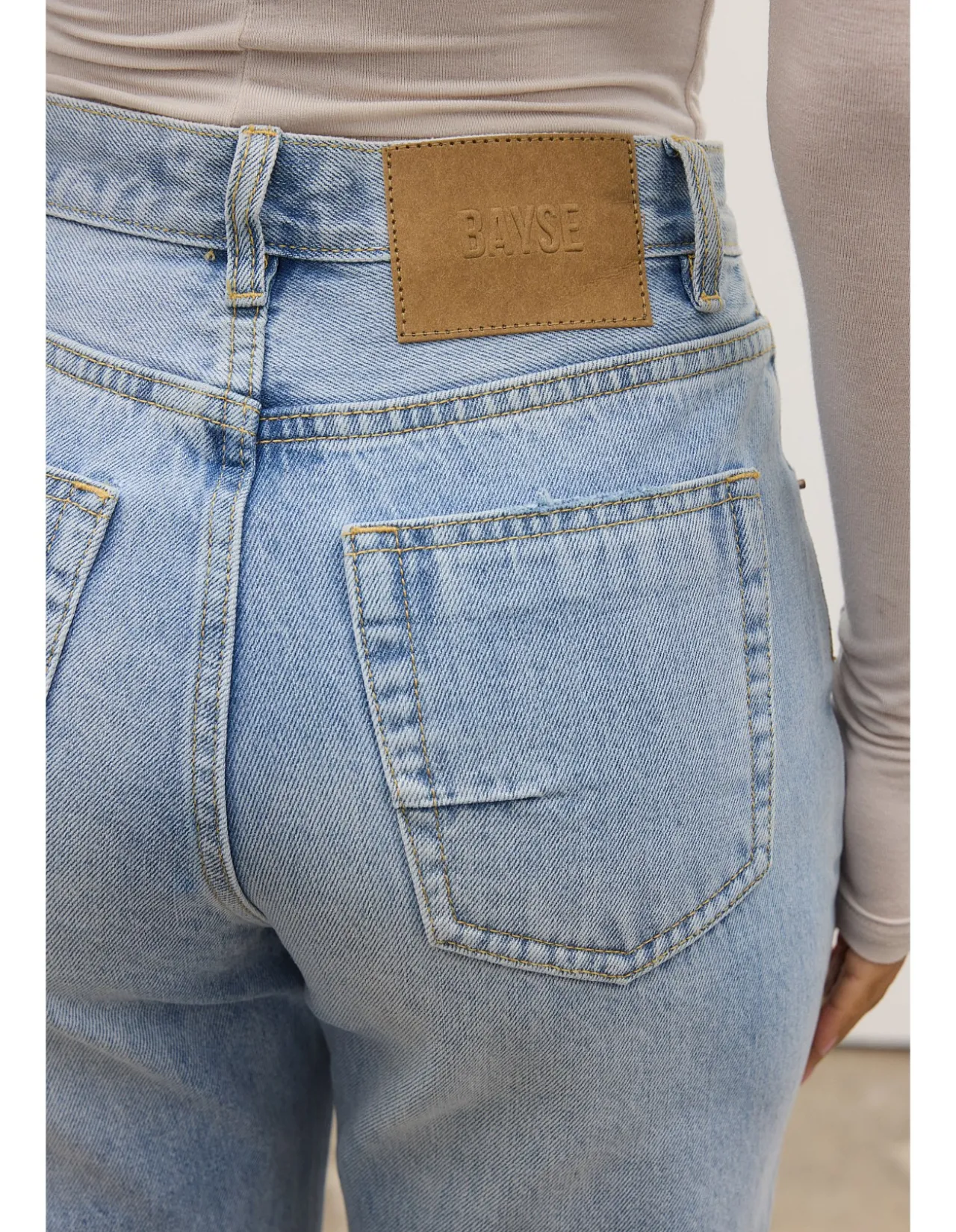 Heidi High Rise Straight Leg Denim Jeans