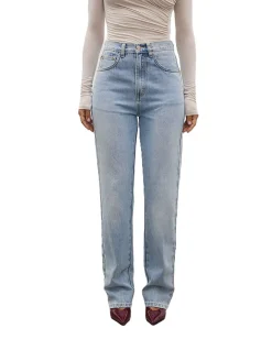 Heidi High Rise Straight Leg Denim Jeans