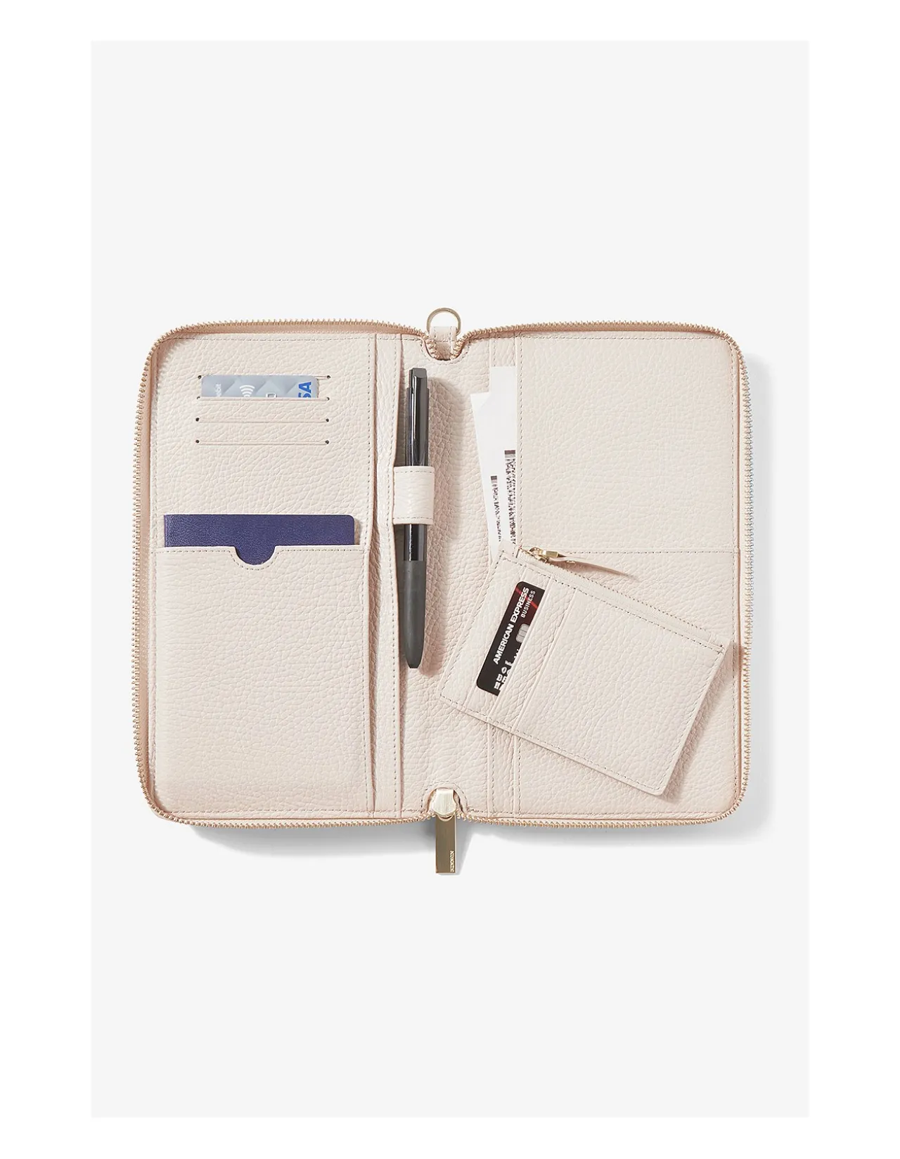 Hemingway Slim Travel Wallet With Wrist Strap Dune