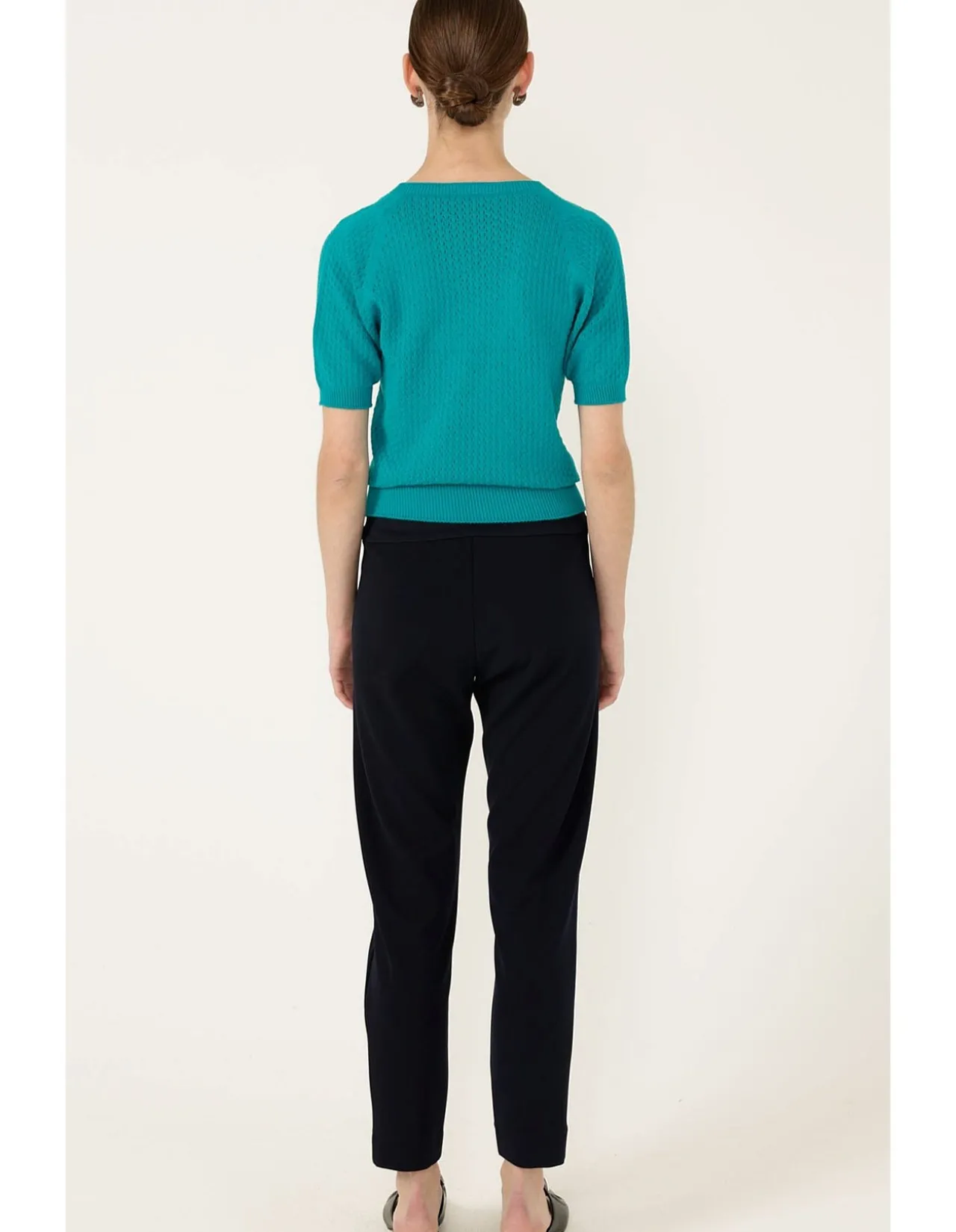 HENLEY KNIT TOP IN SEA GREEN