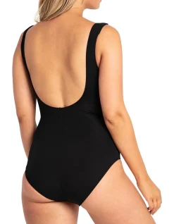 Heritage Classics Gathered Surplice One Piece Swimsuit