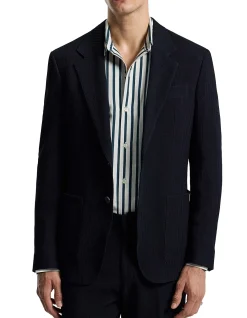 HERRINGBONE JACQUARD BLAZER