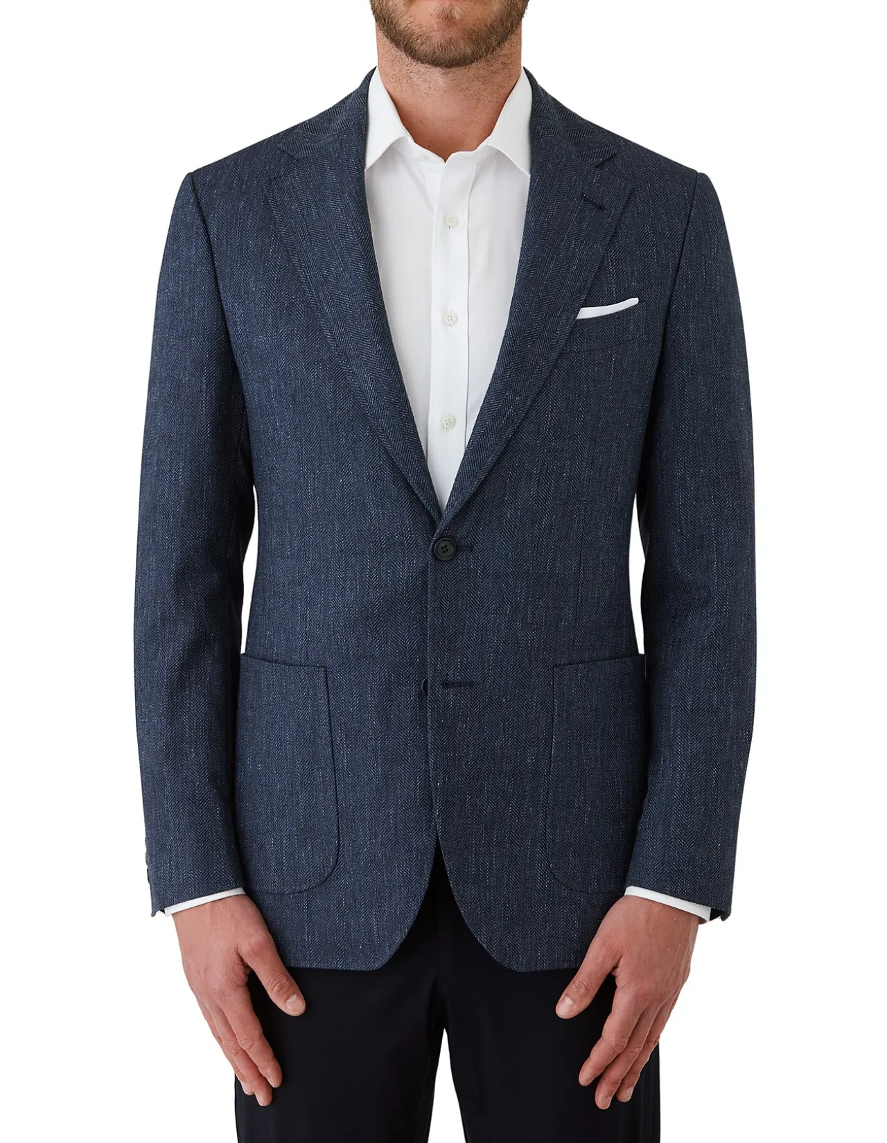 HERRINGBONE WEAVE JACKET