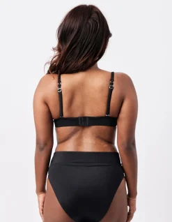 High-Cut High-Waisted Bikini Bottom
