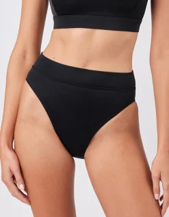 High-Cut High-Waisted Bikini Bottom
