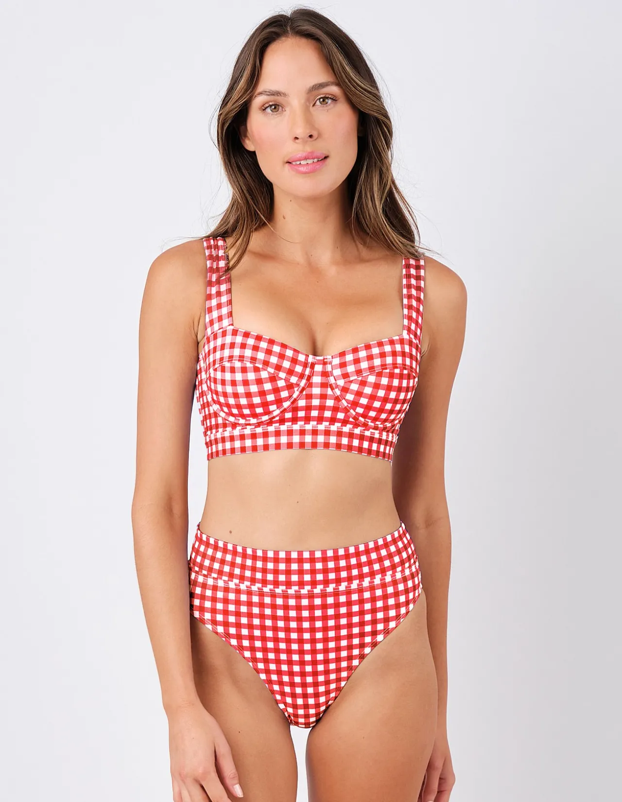 High-Cut High-Waisted Bikini Bottom