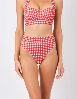 High-Cut High-Waisted Bikini Bottom