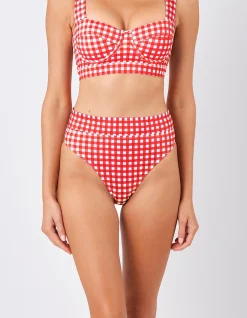 High-Cut High-Waisted Bikini Bottom