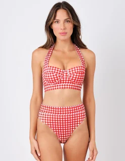 High-Cut High-Waisted Bikini Bottom