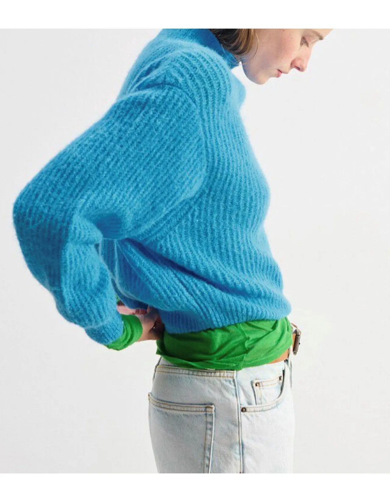 High Neck Knit Jumper