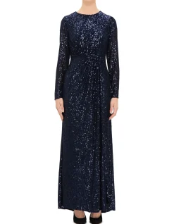 HIGH NECK LS GOWN