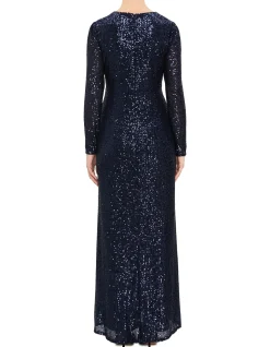 HIGH NECK LS GOWN