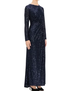 HIGH NECK LS GOWN