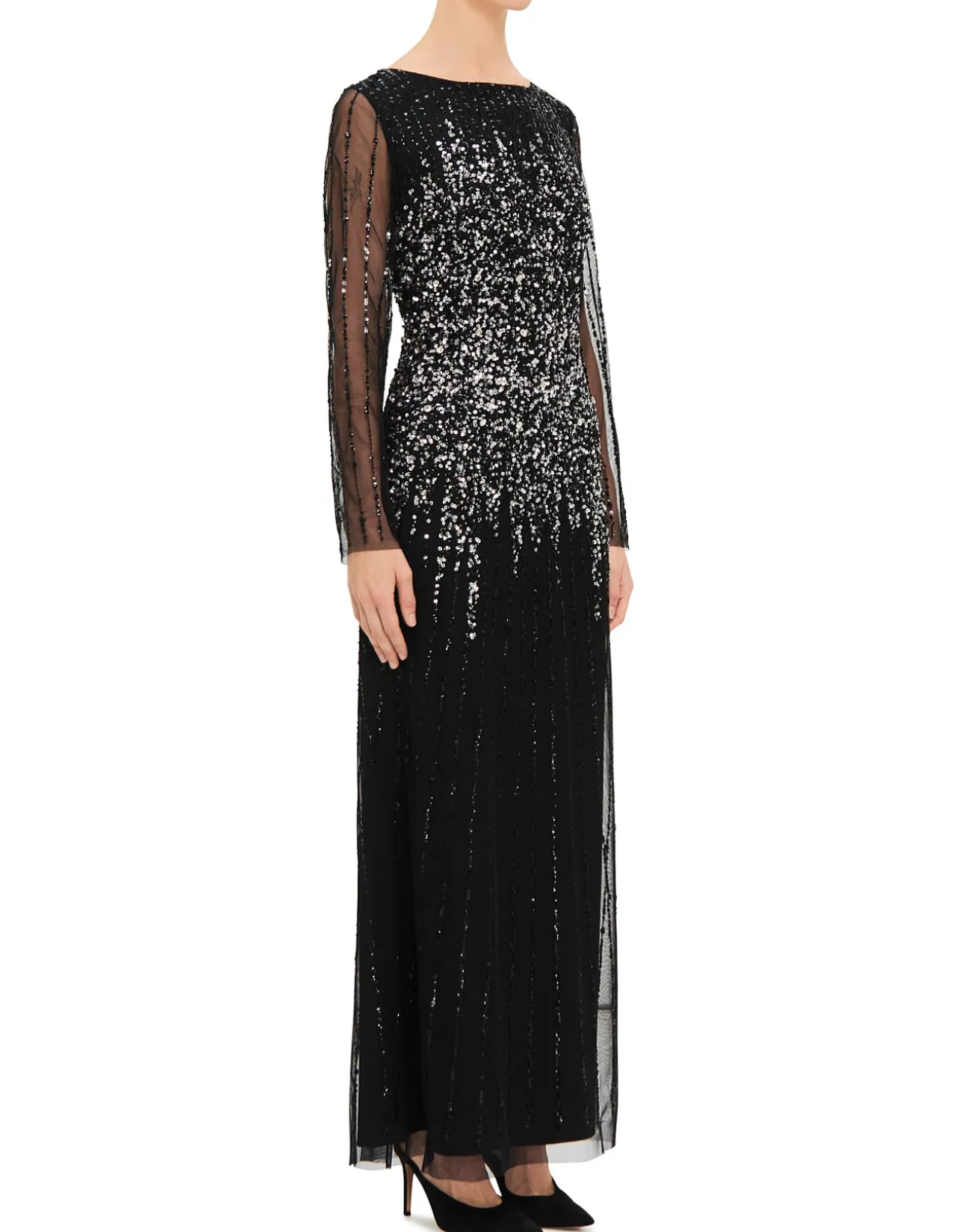 HIGH NECK LS GOWN