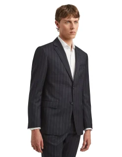 HOCKNEY TEXTURED PINSTRIPE SUIT JACKET