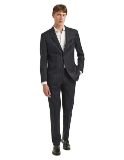 HOCKNEY TEXTURED PINSTRIPE SUIT JACKET