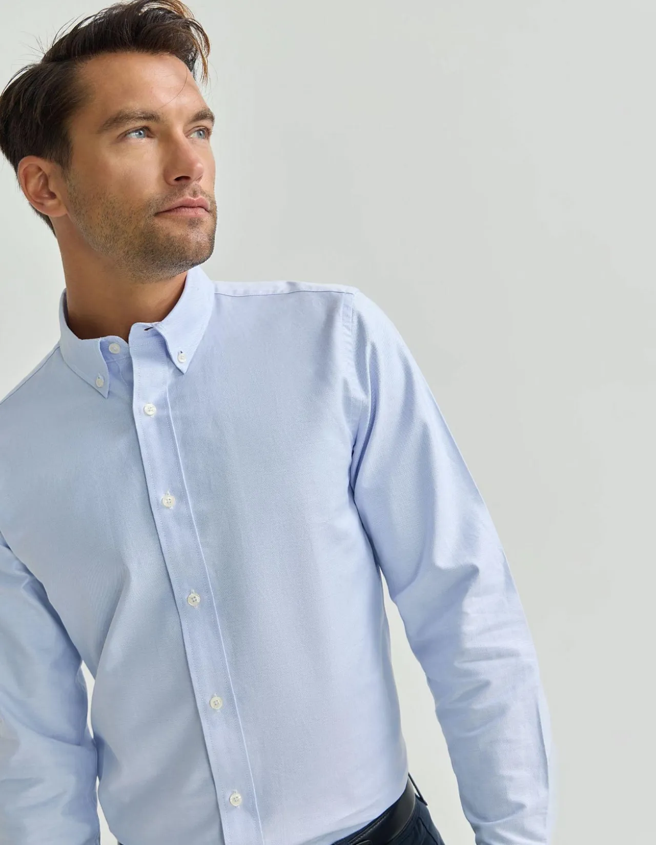 HOLLOWAY OXFORD WEAVE COTTON SHIRT