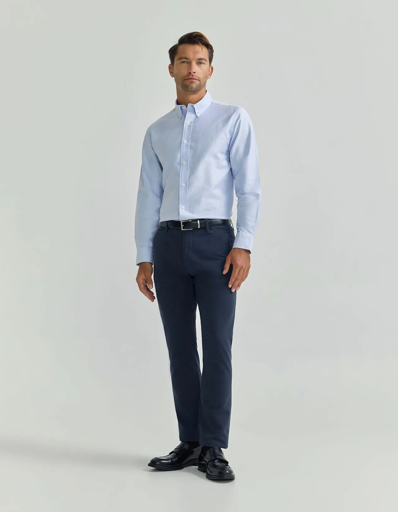 HOLLOWAY OXFORD WEAVE COTTON SHIRT