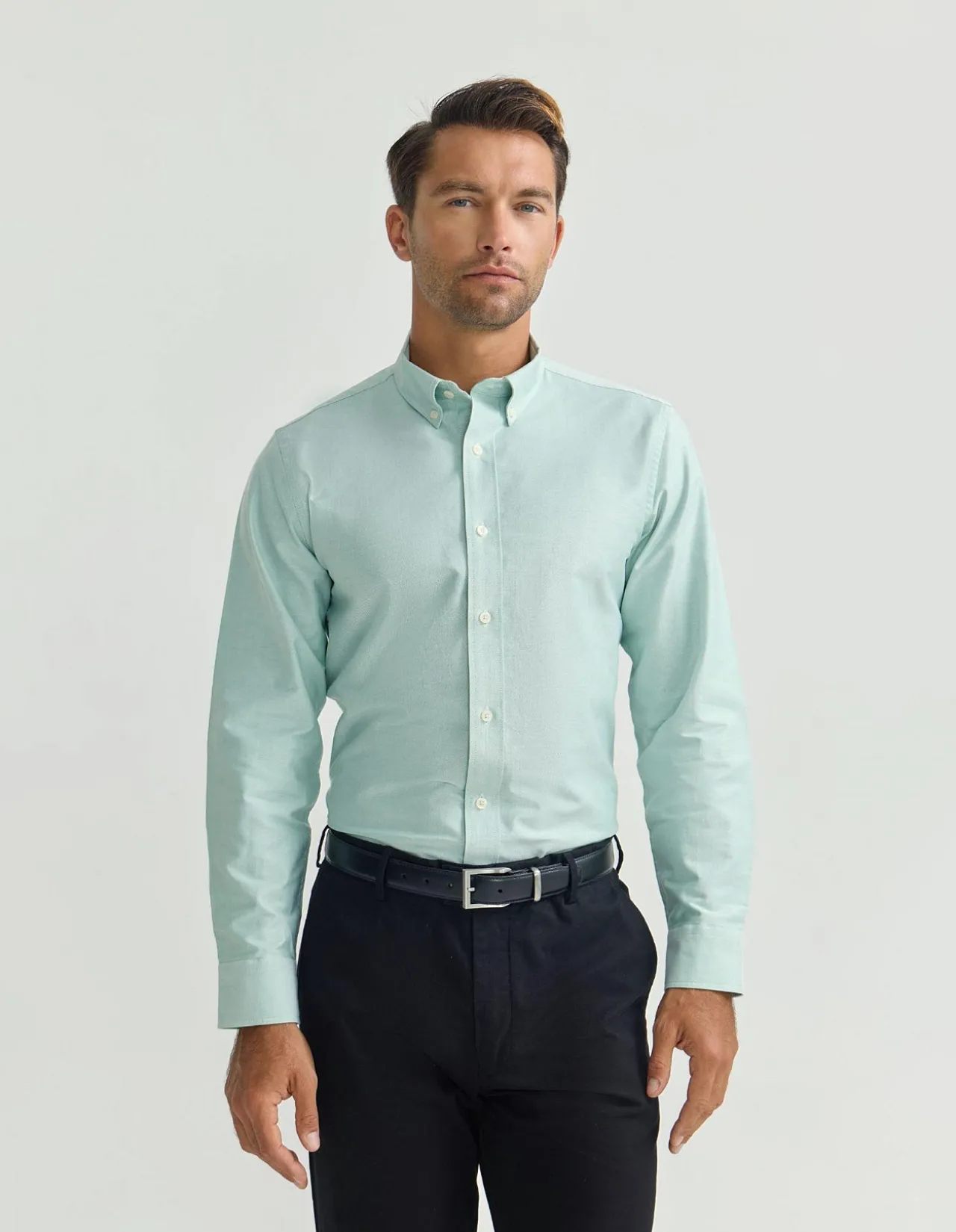 HOLLOWAY OXFORD WEAVE COTTON SHIRT