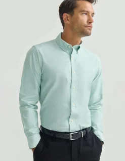 HOLLOWAY OXFORD WEAVE COTTON SHIRT