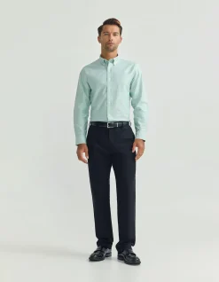 HOLLOWAY OXFORD WEAVE COTTON SHIRT