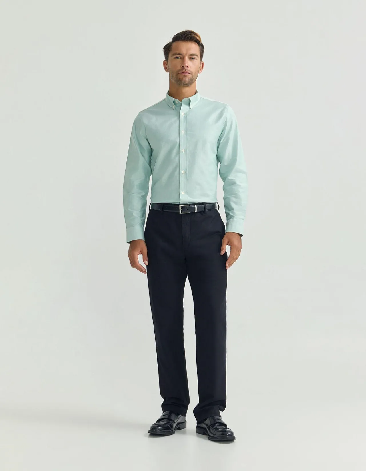 HOLLOWAY OXFORD WEAVE COTTON SHIRT