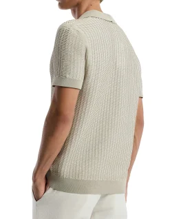 HONEYCOMB KNIT POLO