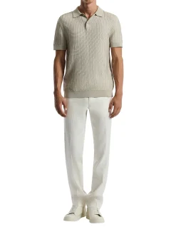 HONEYCOMB KNIT POLO