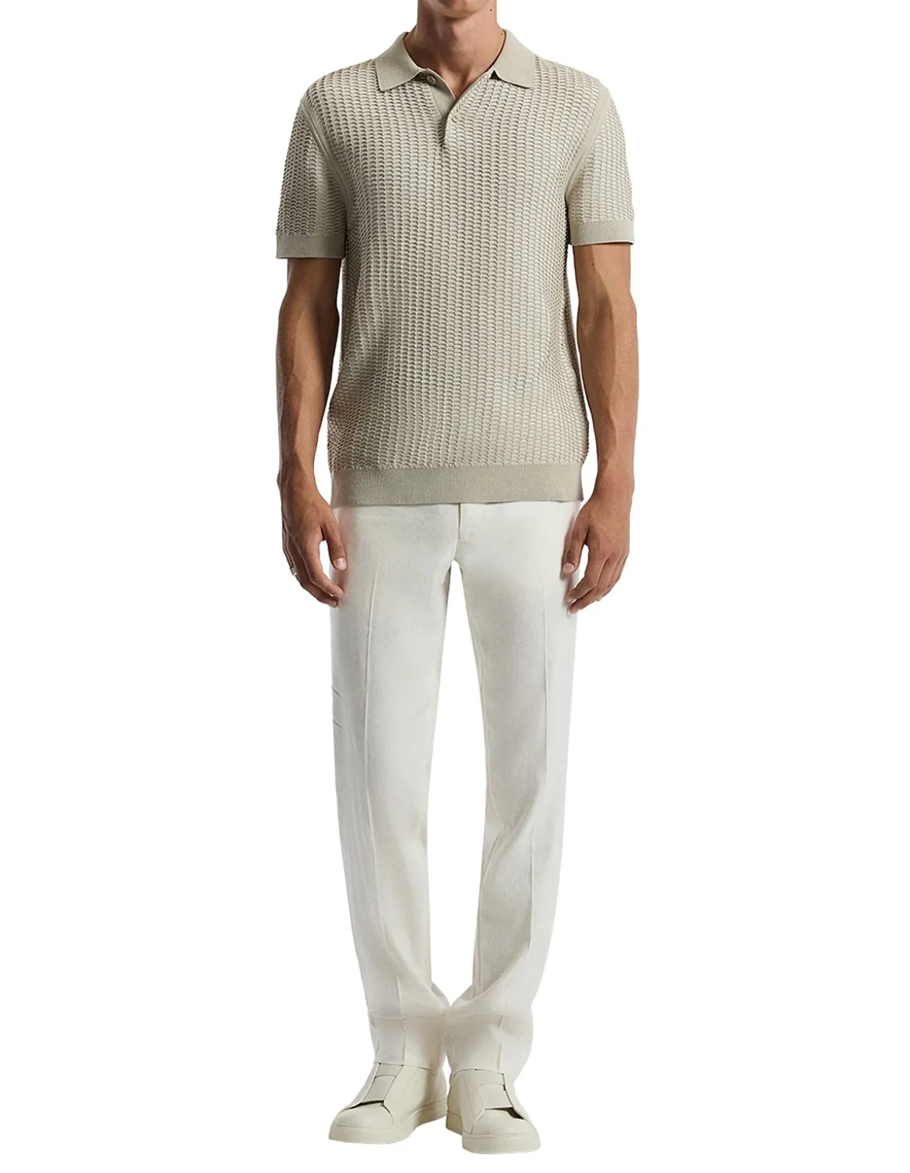 HONEYCOMB KNIT POLO